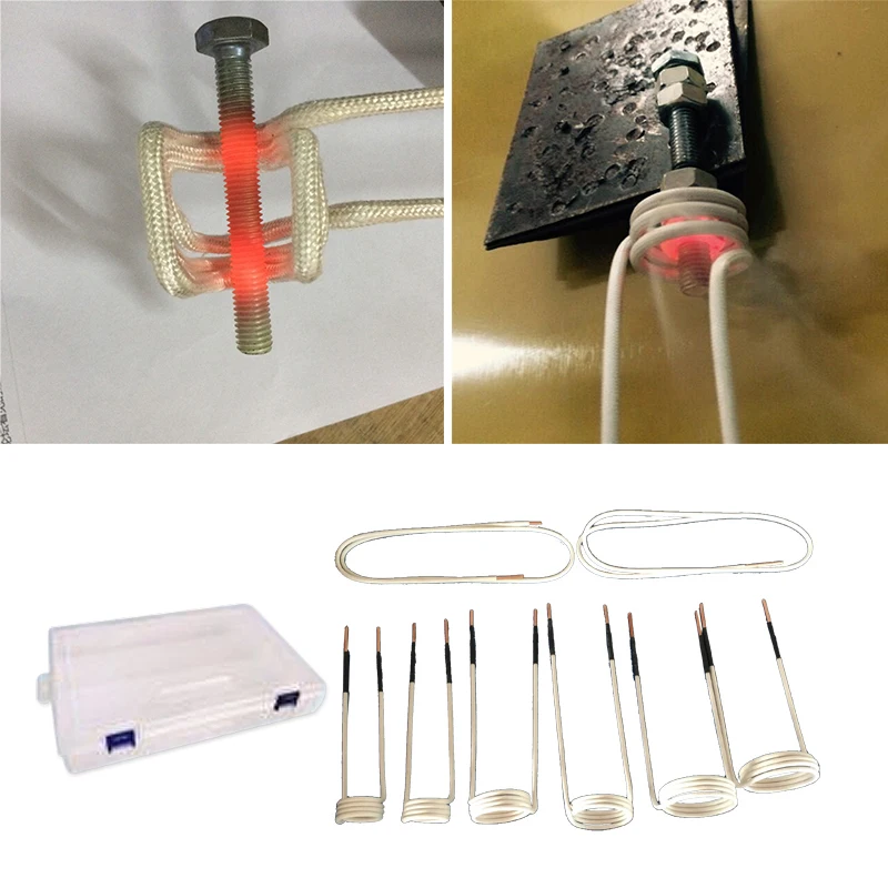 

Mini Magnetic Heater DIY Induction Coils Induction Coil Ductor Magnetic Induction Heater Kit Flameless Heat Accessories 8Pcs