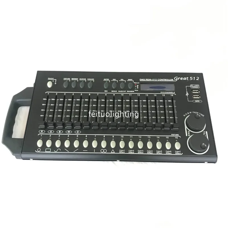 

512 Channels DMX512 RDM fuction Controller Console For Stage Light Party DJ Disco Club Operator