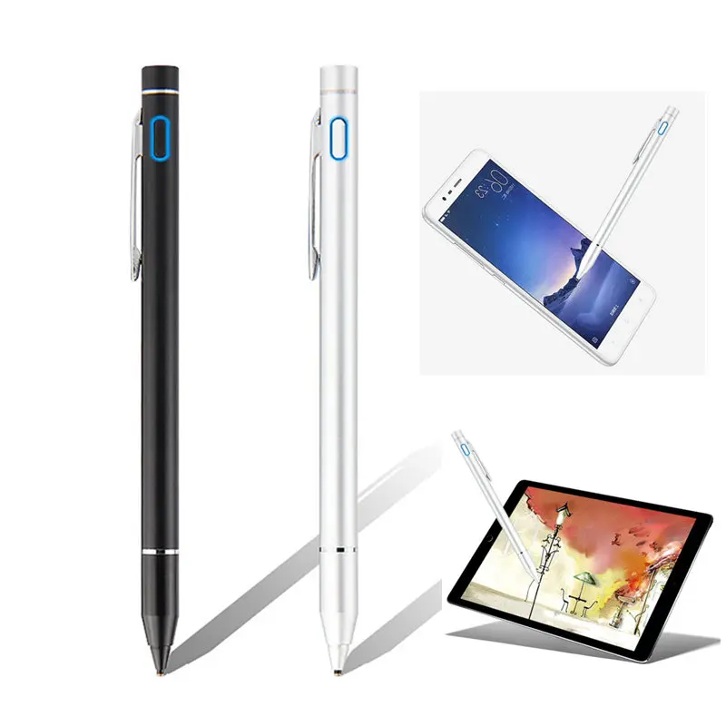 Meilleur Haute Précision Capacitif Stylo PLUME En Métal 1.35mm pour Hp Spectre Pavilion X360 Flux 7 Écran Tactile Tablet Active stylus stylo