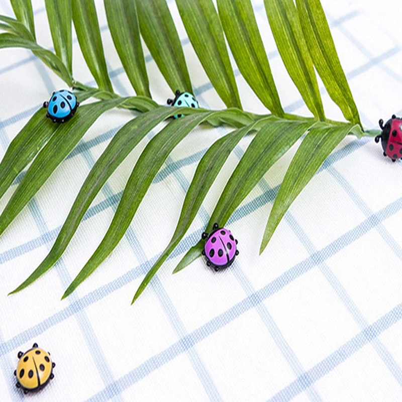 6pcs DIY   Mini Ladybug Fridge Magnet Stickers Decal Home Cabinets Decor