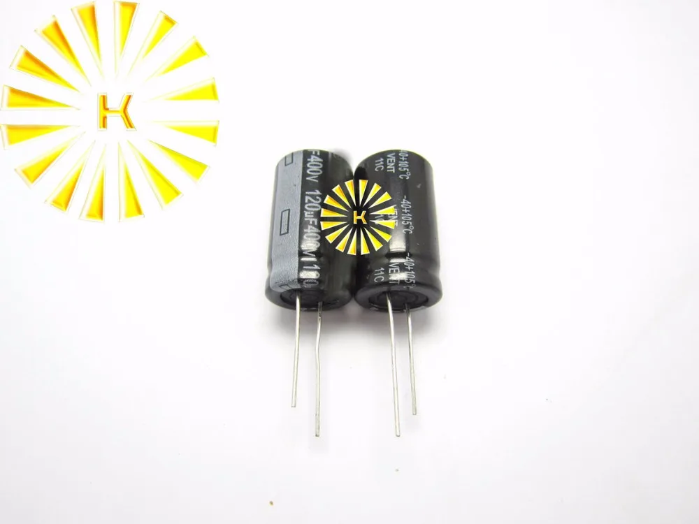 50 шт. X 100% Новый 120 мкФ 400V 18X30 алюминиевый электролитический конденсатор разъем |