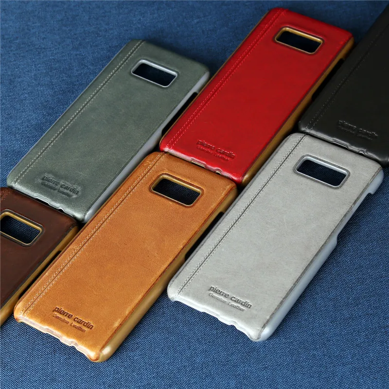 Pierre Cardin натуральная кожа для Samsung Galaxy S8 Plus чехол телефона защитный