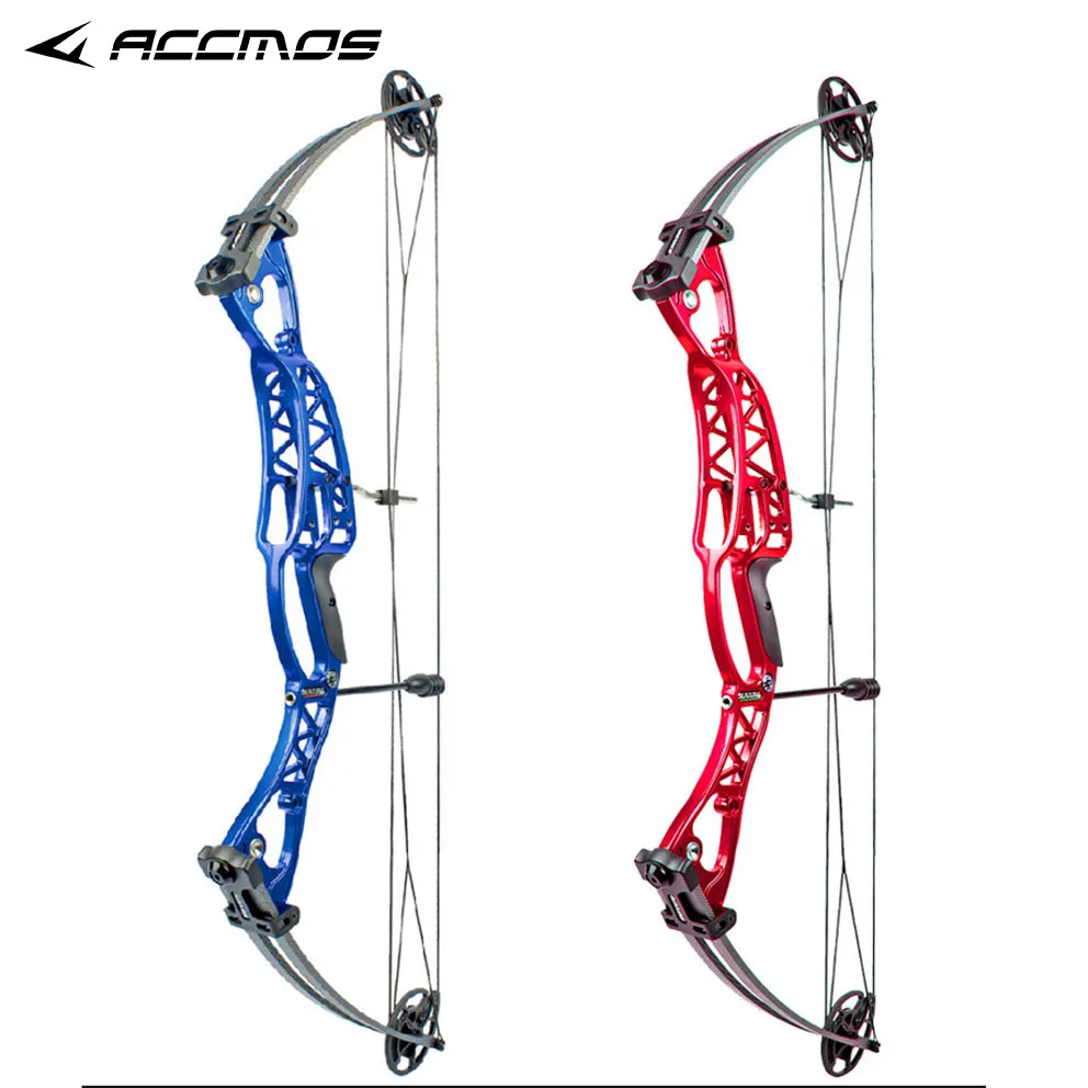 

40-60lbs Archery Compound Bow Aluminum Alloy Slingshot Bow with Peep Sight for Adult Hunter Outdoor Hunting Shooting Bow