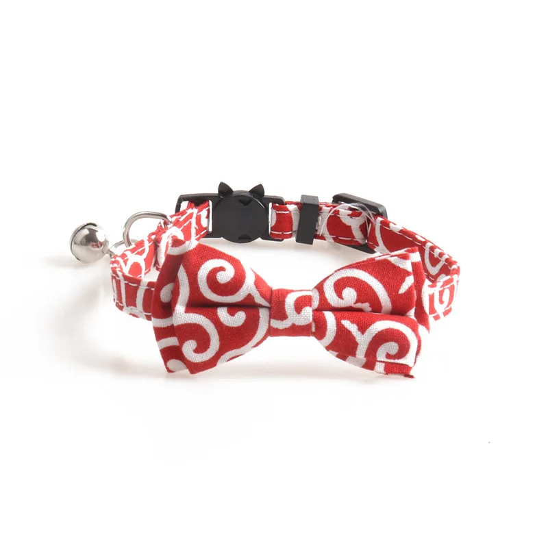 Cute Striped Bowknot Pets Cats Collar Small Dogs Adjustable Necklace Chihuahua Bow Tie Puppy Kitten Collar With Bells Cute Striped Bowknot Pets Cats Collar Small Dogs Adjustable Necklace Chihuahua Bow Tie Puppy Kitten Collar With Bells