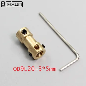 

6sets OD9L20 3x5mm rigid motor coupler 3mm to 5mm model coupling HM connector accessories for cars boats