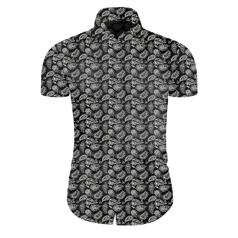 Cloudstyle Male Floral Shirt Beach Hawaiian Shirt Men Casual Slim Fit Clothing Short Sleeve Streetwear Mens Plus Size Shirts 5XL