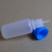 20 шт./лот, пластиковая бутылка-капельница, 10 мл, пустая бутылка с защищающей от детей крышкой и длинным тонким кончиком, бутылка для жидкости