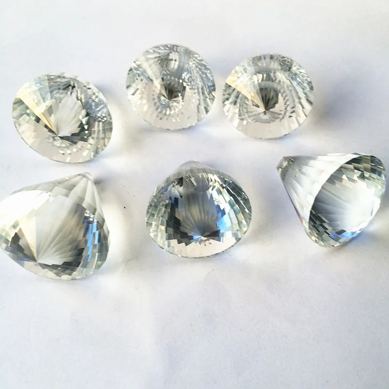 50 шт./лот 30*40 мм прозрачный алмаз шарики для Подвеска из хрустальной люстры, хрустальные подвески на шторы, запчасти хрустальной люстры