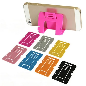 

1PC /5 Pcs Foldable Phone Holder Mini Card Phone Holder For Iphone 6 Plus 5s Phone Holder edge Stand Support Stand Mount