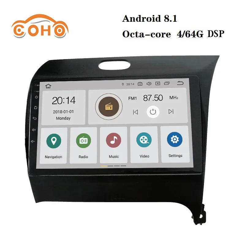 

Car audio Android 9.0 8-core 4/64G for Kia K3 Right hand drive with Radio BT GPS navigation Carplay DSP Support WIFI