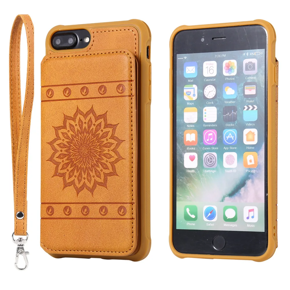 Чехол для Coque iphone 5 5s se 6 6S 7 8 plus 6SP роскошный чехол кошелек из искусственной кожи
