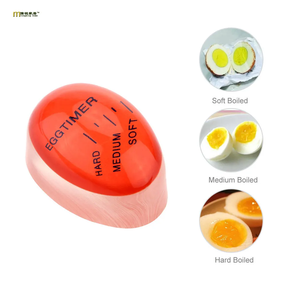 

1PC Egg Timer Kitchen Supplies Egg Perfect Color Changing Perfect Boiled Eggs Cooking Helper OK 0246