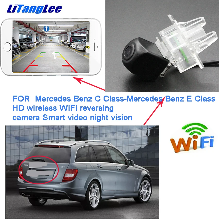 Liislee Беспроводная hd камера заднего хода для Mercedes Benz C Class W205 MB E W212 2010 ~ 2015