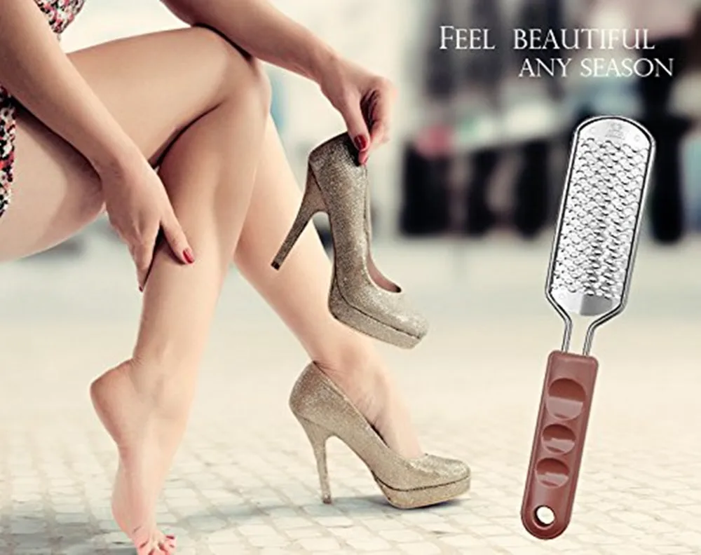 Grossa de Aço Cortador de Cutícula Removedor de Pedicure Lote Makartt Inoxidável Calo Lima pé Arquivo Lâmina Substituível Ferramenta M0884x 10 Pçs - 19 Instrumento cuidados c/ pés