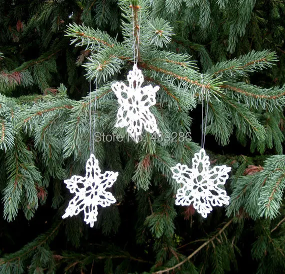 white crochet snowflakes winter christmas decoration lace snowflakes winter wedding shabby chic - Handmade Shabby Chic Christmas Decorations white crochet snowflakes winter christmas decoration lace snowflakes winter wedding shabby chic - Handmade Shabby Chic Christmas Decorations