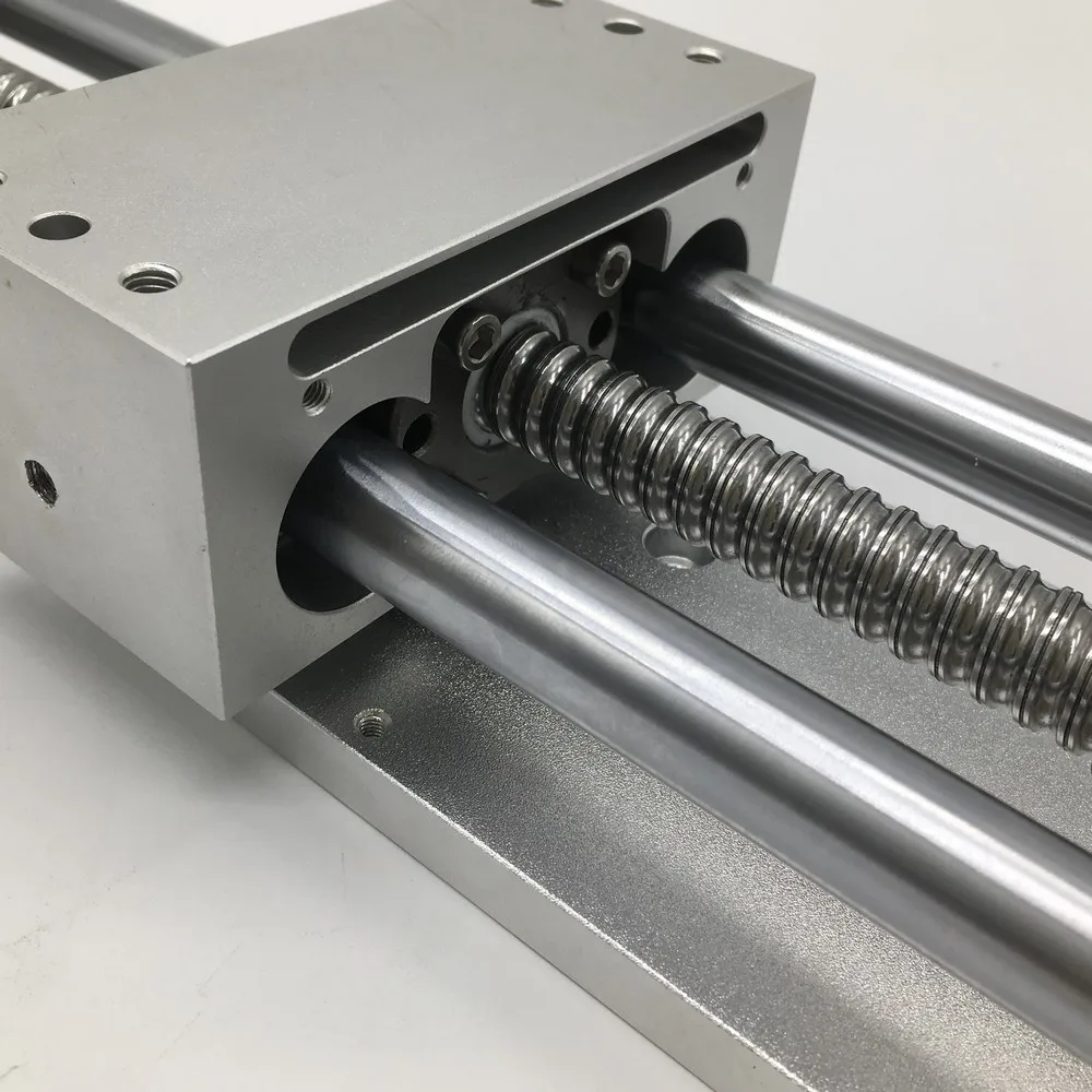 300MM CNC Linear Module Sliding Table XYZ Axis Cross Stage Ballscrew+ Nema23 Closed Loop Stepper Motor Driver Power Supply Kit
