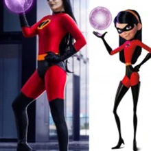 Суперсемейка Elastigirl Helen Parr спандекс костюм супергероя женщина зентай боди для горячая Распродажа на Хэллоуин