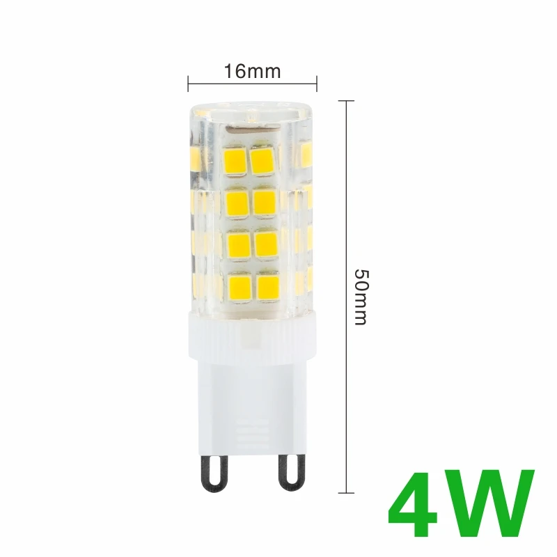 LARZI G9 светодиодный светильник AC220V 2835SMD 3 Вт, 4 Вт, 5 Вт, 7 Вт, светодиодный светильник лампы Супер яркий люстра светодиодный светильник вместо 30 40 50 70 Вт галогенная лампа - Испускаемый цвет: 4W