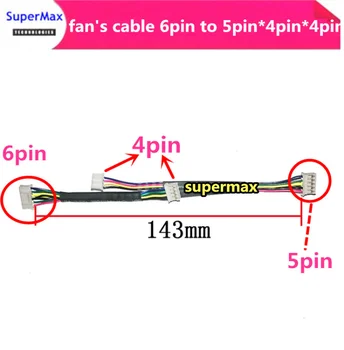 

fan's cable 6pin to 5pin*4pin*4pin video cards' Cable graphics cards connector for asus