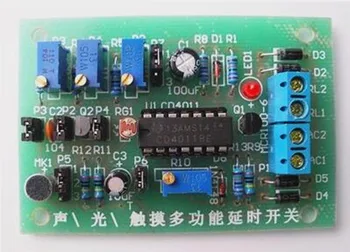 

Free Shipping!!! Sound and light control touch multi-purpose delay circuit kit / sound and light delay kit / touch delay kit (pa
