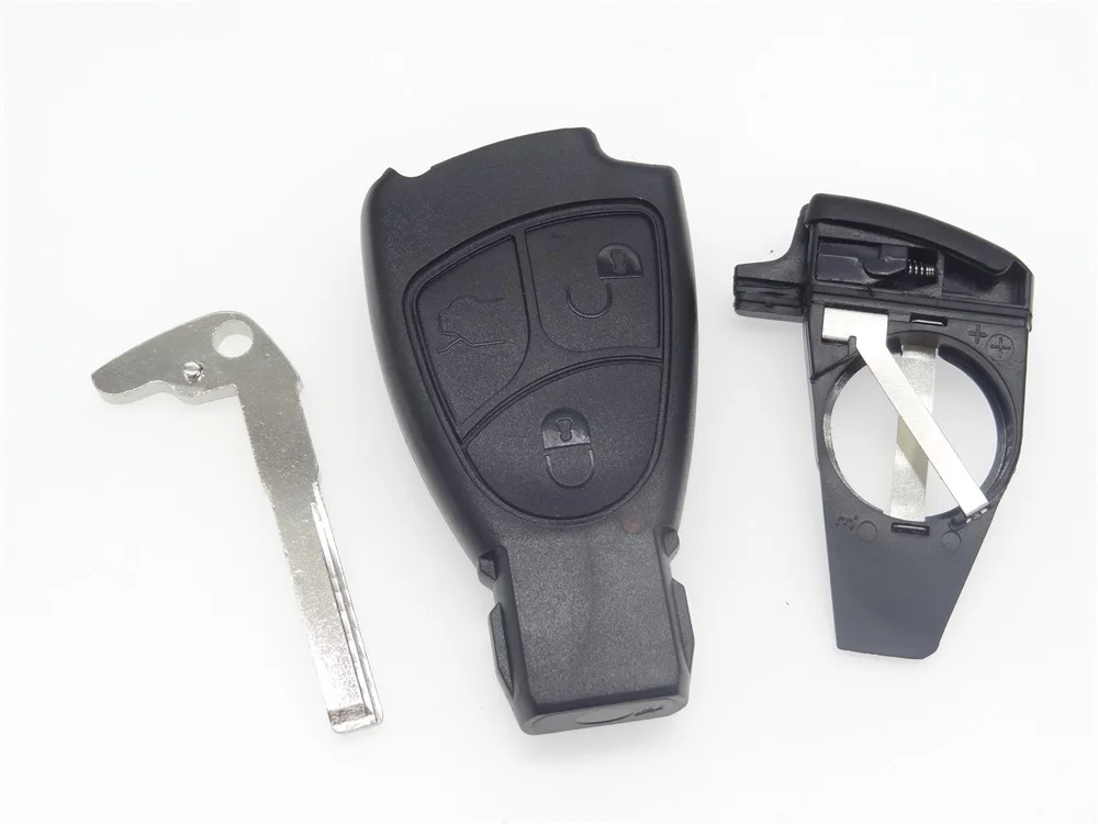 

AUTEWODE New Remote Key Shell Fob For MERCEDES BENZ E C R CL GL With Battery Holder car key blank case cover no logo smart key