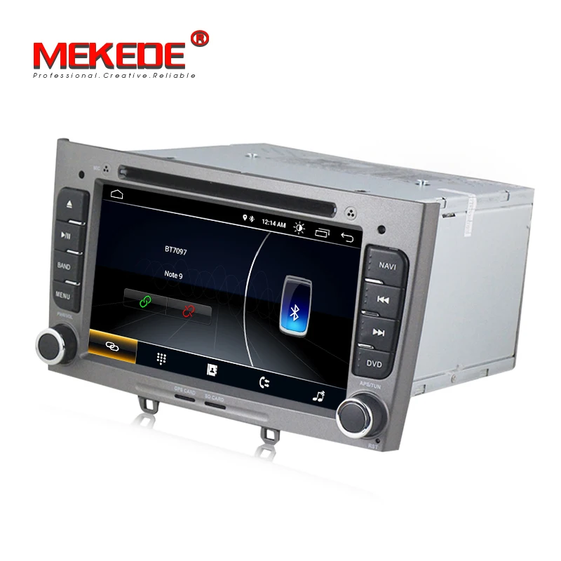 Best Free shipping HD 1024x600 Android 8.1  7inch  Car DVD multimedia For Peugeot 308 408 with WIFI Radio GPS Navigation 8G MAP 4
