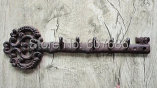 Wholesale 3 Pieces Wall Mounted Iron Key Rack Holder Metal Coat Hook for Garden Hanging Plants