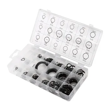 

300pcs Internal Circlip Snap Ring Black C Type Ring Circlip Group Sets 18 Sizes With Box Pack