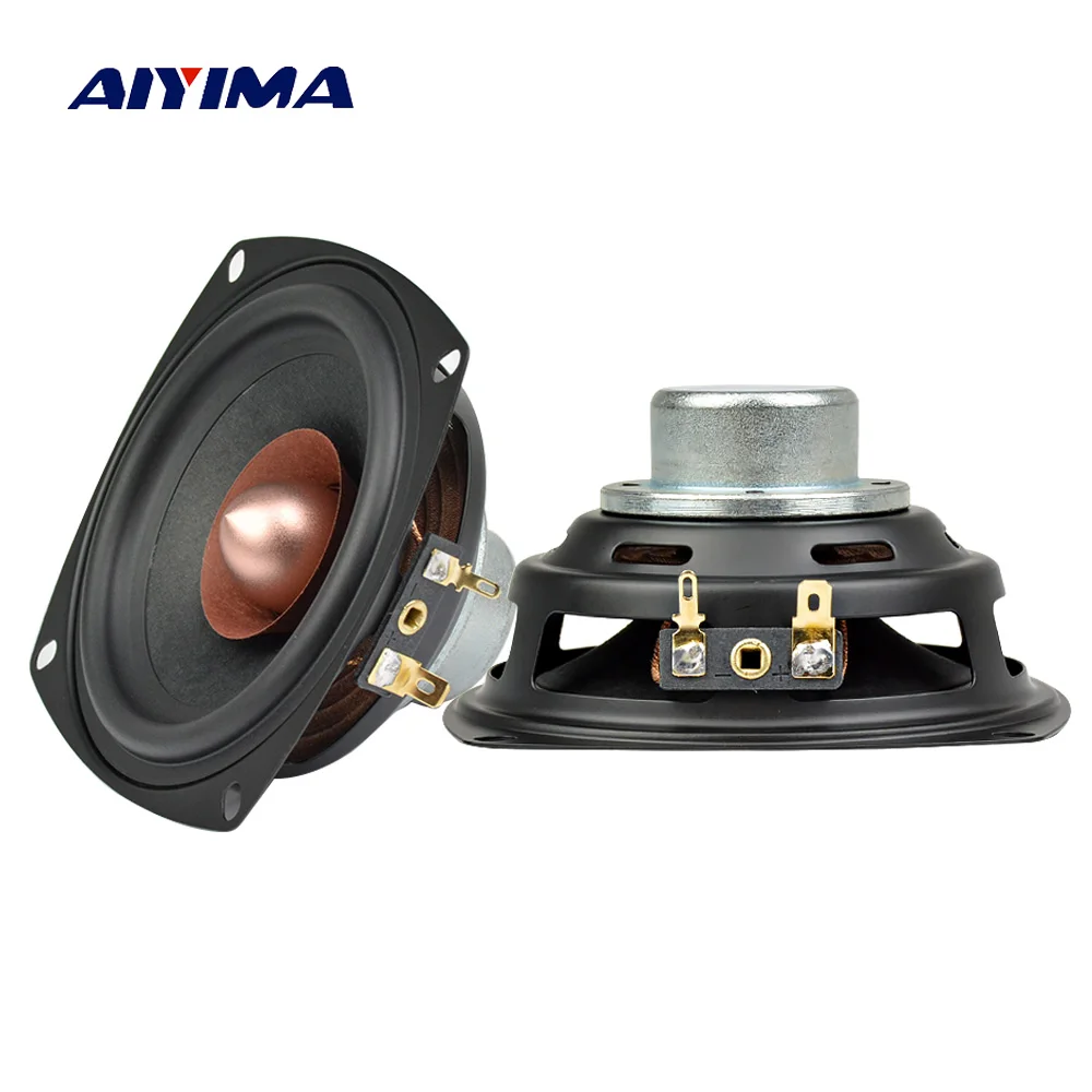 AIYIMA 2Pcs 4Inch Audio Portable Speakers Full