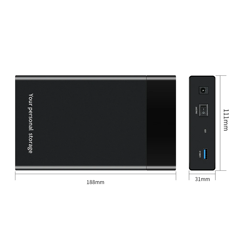Внешний жесткий диск 6 Гбит/с USB 3 0 на SATA III 2 5 дюйма HD SSD HDD бокс для ноутбука