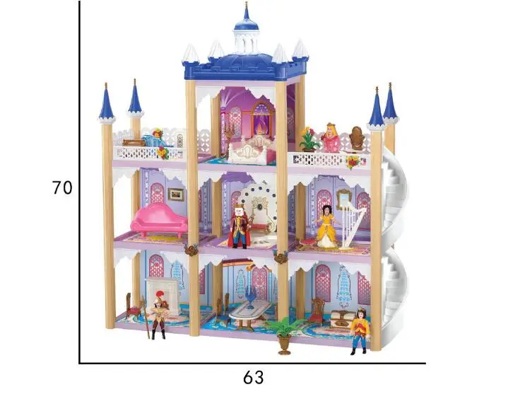 Набор для творчества, кукольный домик, миниатюрная модель, головоломка, замок, кукольный дом, уникальный дом большого размера, игрушка с мебелью для подарка на год