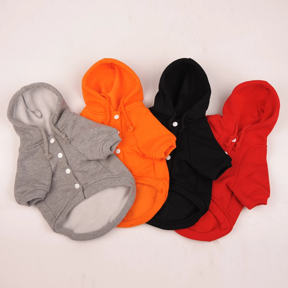 

Dog Clothes Dogs Hoodie Sweater Costume Apparel Cotton 4 Colors Large Size L/XL/XXL Pet Products For Ropa Perro French Bulldog