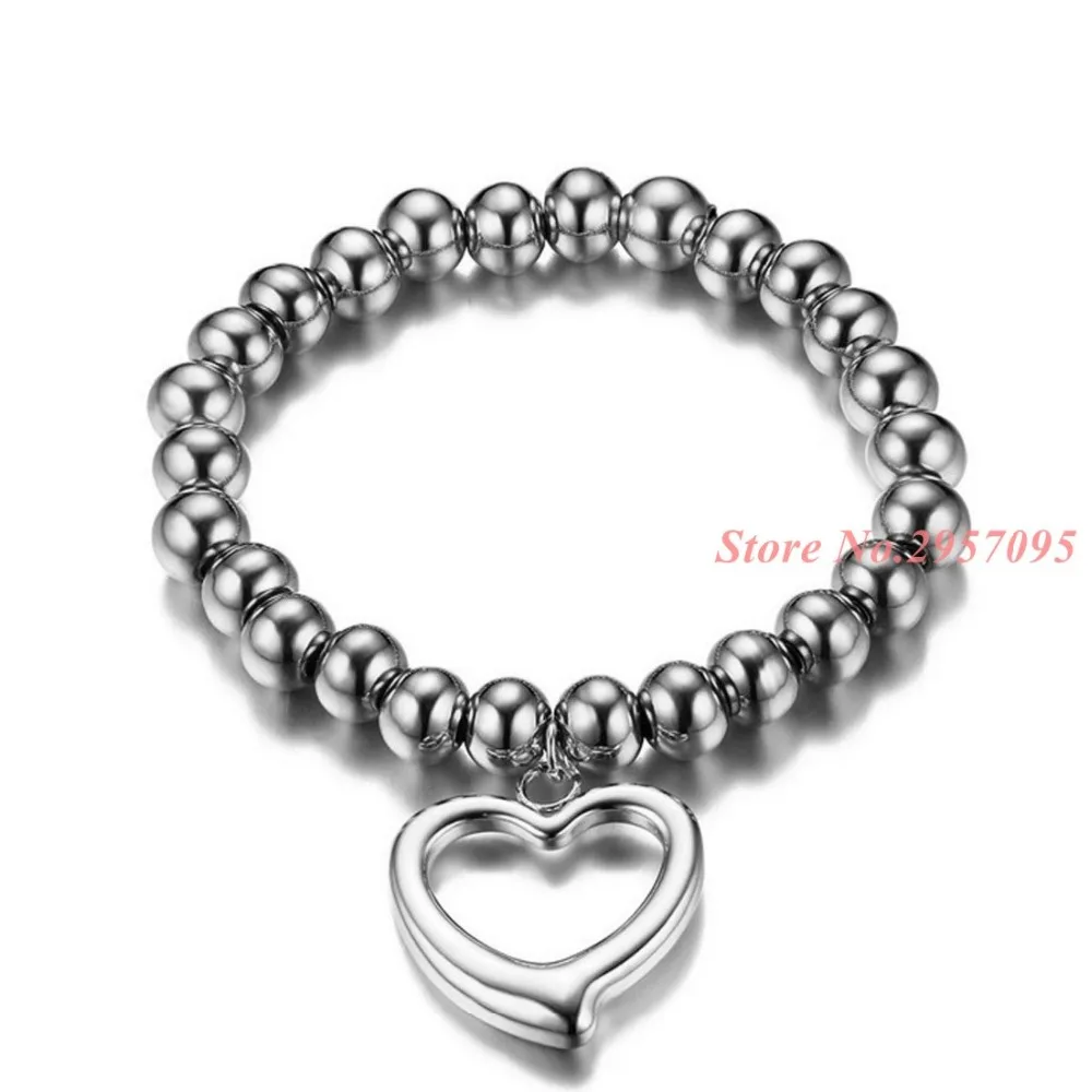 High Quality 316L Stainless Steel Mens Bracelet Classical Ball Link