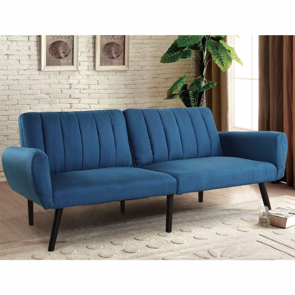 Giantex Sofa Futon Bed Sleeper Couch Convertible Mattress Premium Linen Upholstery Sofa Bed Modern Living Room Furniture HW57253 Giantex Sofa Futon Bed Sleeper Couch Convertible Mattress Premium Linen Upholstery Sofa Bed Modern Living Room Furniture HW57253