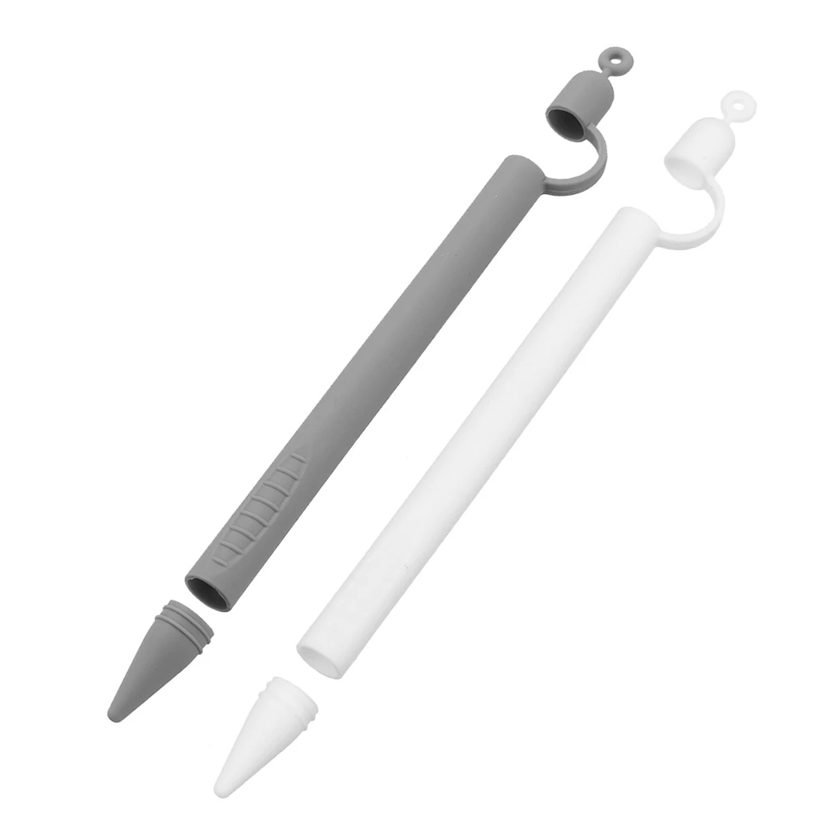Белый серый мягкий силиконовый совместимый для Apple Pencil чехол совместимый для iPad Tablet стилус защитный чехол