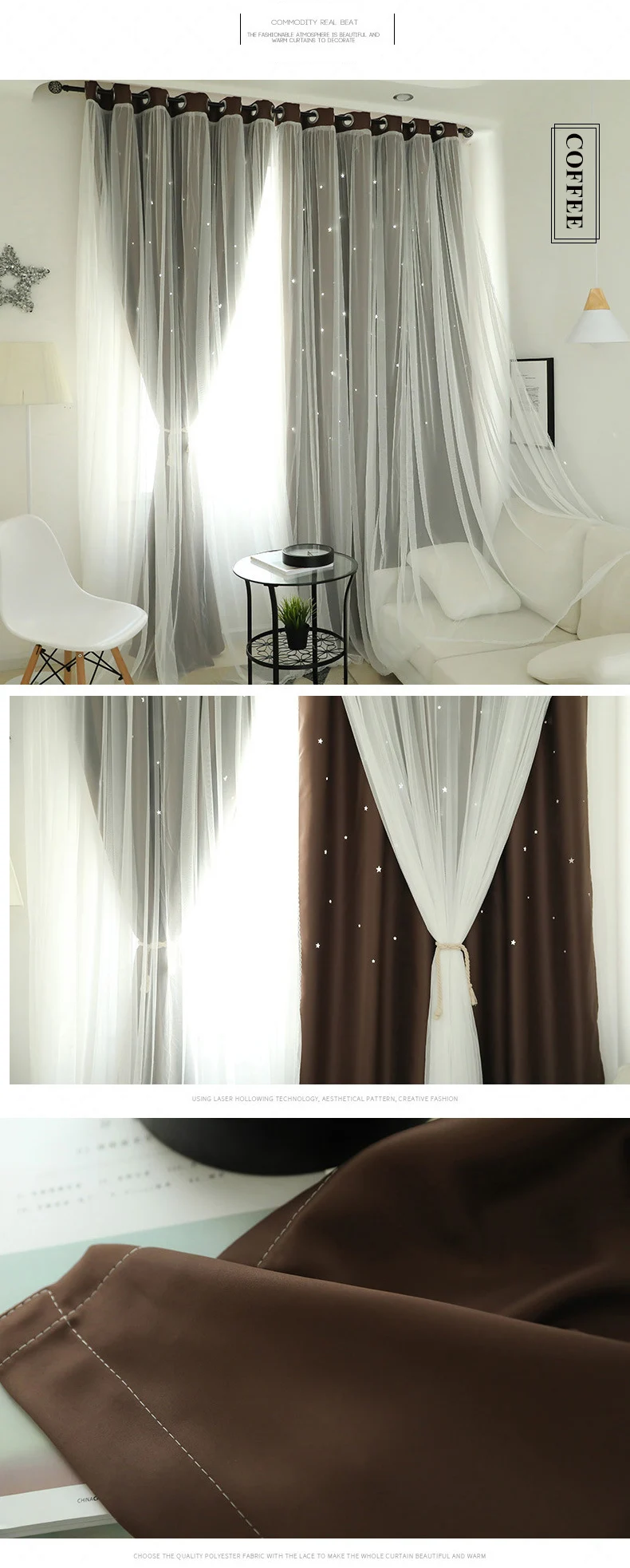 para sala de estar quarto cortina da