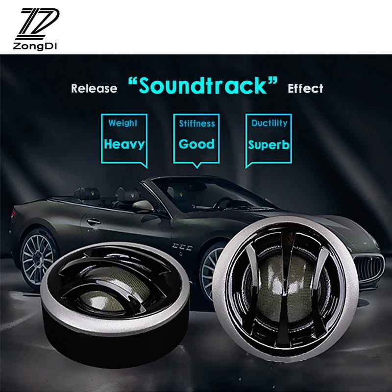 

ZD 1Set Car Audio Speaker Car Tweeter 25mm Silk Membrane Treble Speakers For Citroen c4 c5 Peugeot 307 308 Lada Opel accessories
