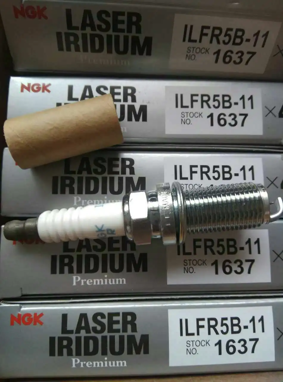 For Set of 6 Spark Plugs NGK Laser Iridium Resistor ILFR5B11 for Hyundai Genesis