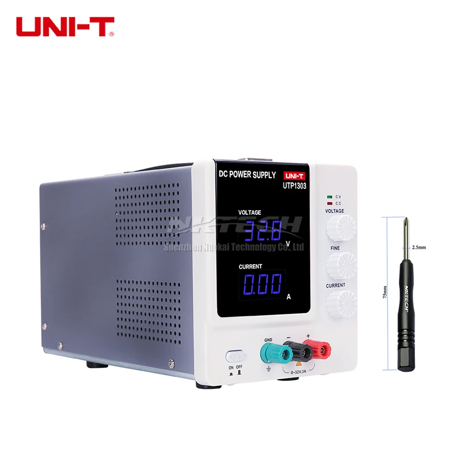 UNI-T UTP1305 UTP1303 цифровой источник питания постоянного тока высокой точности постоянного напряжения тока 32 В 5а 3а Телефон PAD ремонт метр DHL - Цвет: UTP1303 32V 0-3A