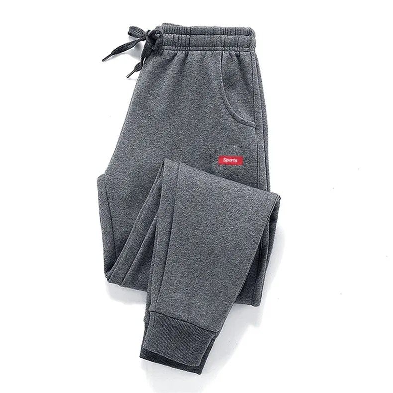 5XL Men's Sweatpants Winter Warm Harem Fleece Pants Male Plus Size Cotton Sports Trousers Jogger Pencil Pants GYMS 2019 Spring 4