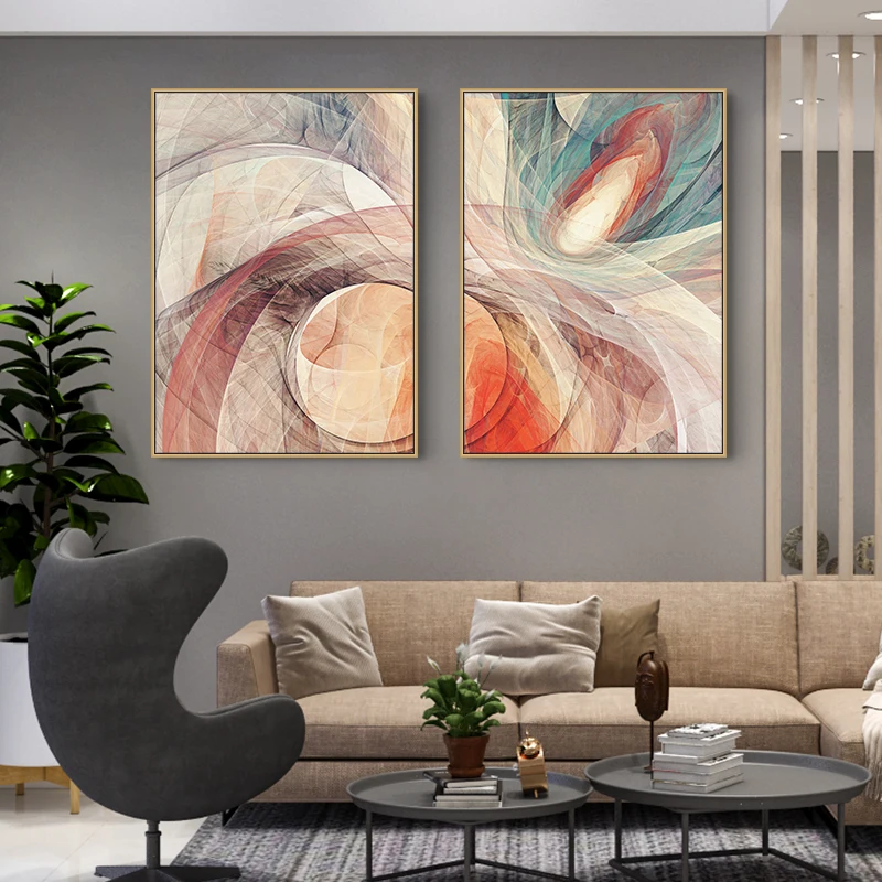 

Nordic Password Abstract Wall Art Canvas Poster and Print Canvas Painting Morden Decorative Poster for Living Room Unframed
