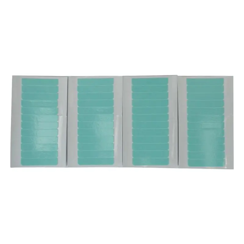 5 Sheets 60pcs Hair Tape Adhesive Glue 4cm*0.8cm Double Side Tape Waterproof For Lace Wig Hair Extension Tool