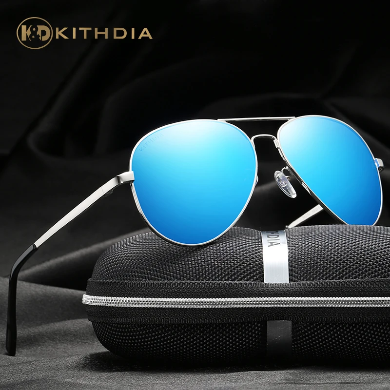 Billige KITHDIA männer Legierung Polarisierte Mens sonnenbrille Spiegel Sonnenbrille Platz Goggle Brillen Zubehör Für Männer Weibliche gafas # KD3025L