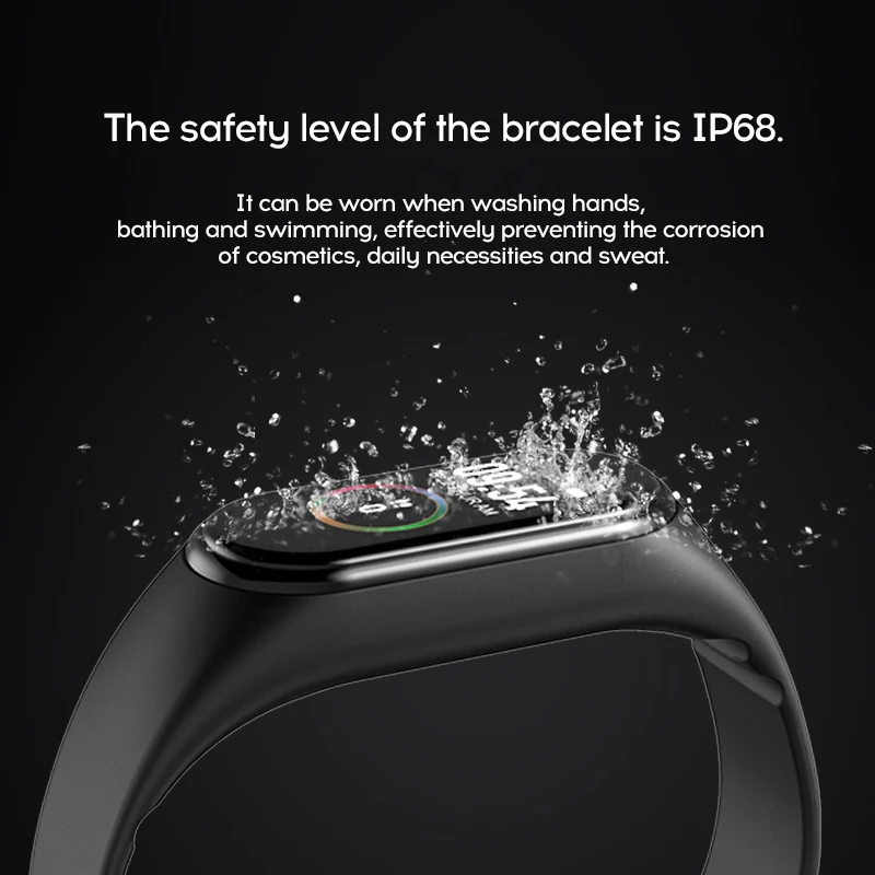  MAFAM M4A Smart Band Wristband Health Heart Rate Blood Pressure Monitor Fitness Tracker Bluetooth S - 33063967061