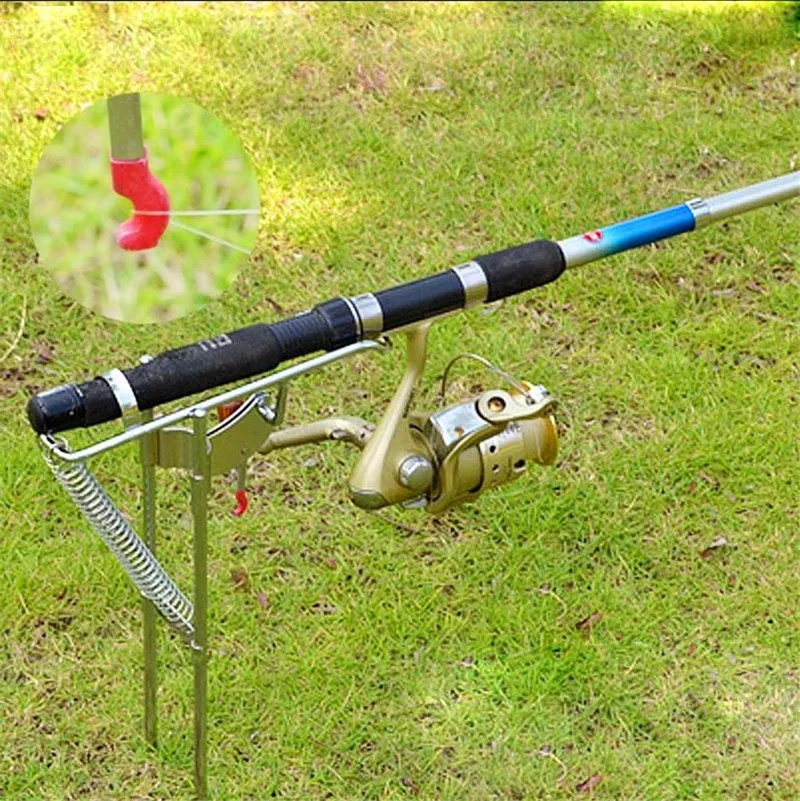 Automatic Spring Loaded Hook Setter Fishing Device Stainless Steel Trap Tool