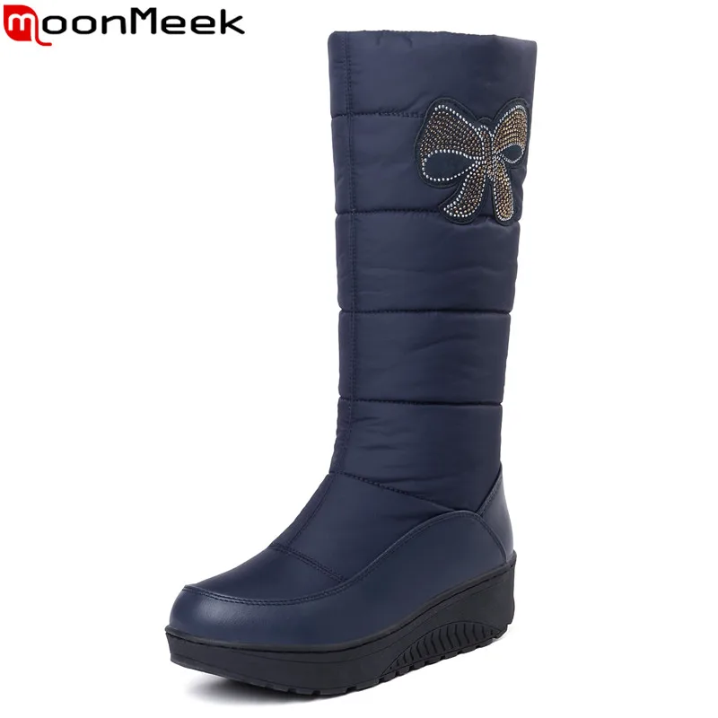 Las X De Moonmeek Tallas red X X 101 44 X Botas Pantorrilla Black Invierno blue Cristal 2 101 1 Nieve Abajo Media Señoras Fahsion black 35 Impermeables red 99 X Mujeres 101 Caliente Mantener 99 wqqtAr