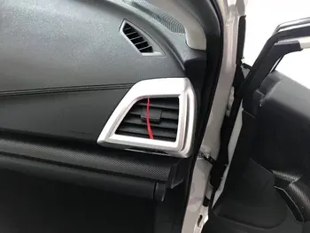 

Car Styling 2 PCS Luxurious Matte ABS Chrome Air Conditioner Outlet Sticker Frame Cover Trim For SUBARU XV 2018 Car Accessories