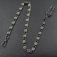 Мужские карманные часы в стиле стимпанк, цепочка для наручных часов, цвета: черный, серебристый, золотой, бронзовый, 4 цвета, 1 шт. Мужские карманные часы в стиле стимпанк, цепочка для наручных часов, цвета: черный, серебристый, золотой, бронзовый, 4 цвета, 1 шт.