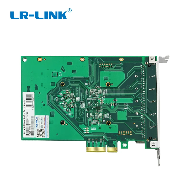 LR-LINK 2006PT Gigabit Ethernet промышленный адаптер шесть порт PCI Express Соединительная плата локальной компьютерной сети серверный адаптер Intel I350 NIC