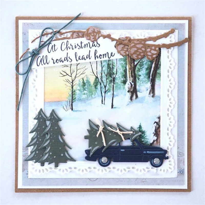 

Naifumodo Car and Tree Metal Cutting Dies New 2019 for Craft Dies Scrapbooking Album Card Making Embossing Stencil Die Cut